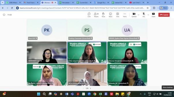 BNP Paribas Indonesia and KSE Improve Student Financial Literacy Through a Zoom Webinar
